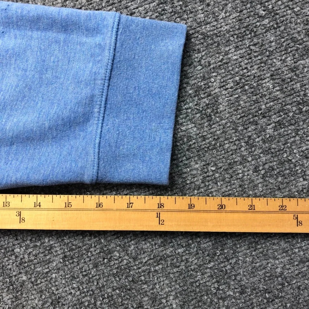 Polo Ralph Lauren Mens XXL Light Blue Heather Quarter Zip Pullover Sweatshirt